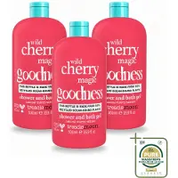 Treaclemoon 3 x – Douchegel – Wild Cherry Magic – 500 ml - Wasstrips - Douchegel - Wild Cherry - Kersen Geur - Fruitige Douchegel - Hydraterende Douchegel