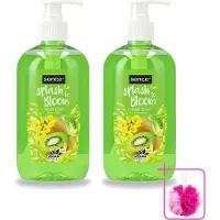 Sence 2 x – Handzeep – Splash To Bloom Kiwi – 500 ml - Bulkverpakking - Handzeep - Douchemop - Handen reinigen