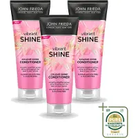 John Frieda 3 x Vibrant Shine Kleurconditioner - 250 ml - Verpakking met 3 stuks