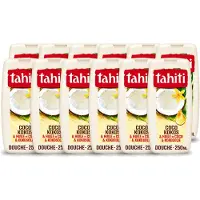 Tahiti 12 x - Douchegel - Kokos & Kokosolie - Hydraterend - 250 ml - Voordeelverpakking - 12 stuks