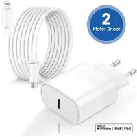 Golden Sound 20W Originele Super Snellader - Oplader - 2 Meter Oplaadstekker - Lader geschikt voor Lightning 14/13/12/11/Xr/Xs/Xs Max/8/8 Plus/ Pro