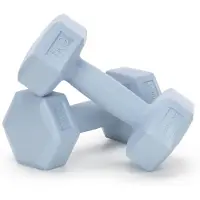 Springos Dumbbell Set - 1 KG - Lichtblauw - Oefengewichten