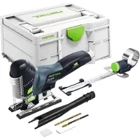 Festool PSC 420 EB-Basic accu-pendelzaag 18 V 120 mm borstelloos + cirkelsnijder + Systainer – zonder accu, zonder oplader