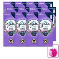 Glade 12 x – Touch & Fresh Navulling – Tranquil Lavender & Aloe – 10 ml - Bulkverpakking - Lavendel en aloë luchtverfrisser - Douchemop - Compacte geurboost