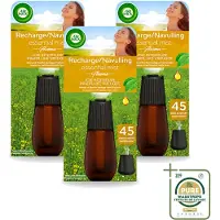 Air Wick 3 x Essential Mist - Navulling - Happiness - Ananas & Wilde Munt - 20ml - Wasstrips - Navulling - Geurverspreider - Aromatherapie - Ananas - Wilde Munt