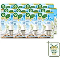 Air Wick 12 x Essential Oils - Elektrische Geurverspreider Starterkit - Sering & Fris Linnen - 19ml - Wasstrips - Geurverspreider - Sering En Linnen - Luchtverfrisser - Frisse Geur - Geurintensiteit