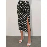 Bigdart Hoge Taille Polka Dot Midi Rok