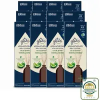Glade 12 x - Geurstokjes Calm Mind - Aromatherapie Geurverspreiding - 80 ml - Wasstrips - Geurstokjes - Aromatherapie - Ontspanning - Geurverspreiding - Rust