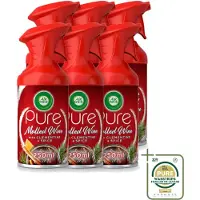 Air Wick 6 x – Luchtverfrisser Spray – Pure Mulled Wine – 250 ml - Wasstrips - Luchtverfrisser - Warme Geur - Mulled Wine - Gezellige Sfeer - Wintergeur