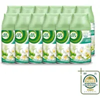 Air Wick 12 x - Luchtverfrisser Navulling - Jasmijn & Witte Bloemen - Automatische Spray - 250 ml - Wasstrips - Luchtverfrisser - Geur - Bloemige Geur - Jasmijn - Witte Bloemen