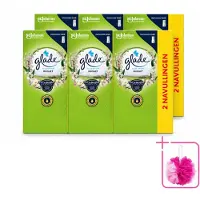 Glade 6 x - Touch & Fresh Navulling - Lelietje-van-dalen - 2 × 10 ml - Bulkverpakking - Navulling Muguet - Douchemop - Touch & Fresh