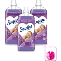 Soupline 3 x - Wasverzachter - Lavendel - 56 Wasbeurten - 1.3L - Bulkverpakking - Wasverzachter - Douchemop - Wasgoed verzachten