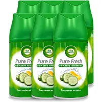 Air Wick 6 x Freshmatic - Luchtverfrisser Navulling - Pure Fresh Komkommer - 250ml - Voordeelverpakking - 6 stuks