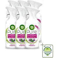 Air Wick 6 x Pure - Luchtverfrisser Spray - Essentiële Oliën - Lavendel - 250ml - Grootverpakking - Vaatwasstrips - Luchtverfrisser - Lavendel - Essentiële Oliën - Ontspanning - Sfeer