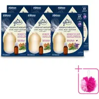 Glade 6 x – Aromatherapy Mist Diffuser – Starterpakket – Houder + Moment of Zen Navulling - 17,4 ml - Bulkverpakking - Aromatherapie - Douchemop - Ontspanning