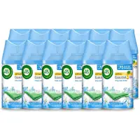 Air Wick 12 x - Luchtverfrisser Navulling - Fris Linnen & Lila - Automatische Spray - 250 ml - Voordeelverpakking - 12 stuks