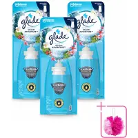 Glade 3 x - Sense & Spray - Ocean Adventure - 18 ml - Bulkverpakking - Zeegeur - Douchemop - Citroengeur