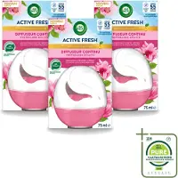 Air Wick 3 x – Luchtverfrisser – Deco Sphere Magnolia & Kersenbloesem – 75 ml - Grootverpakking - Vaatwasstrips - Luchtverfrisser - Geur - Bloemige Geur - Magnolia - Kersenbloesem