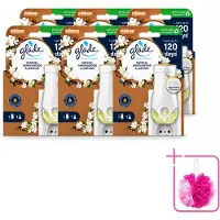 Glade 6 x - Houder Elektrische Olie - Sensual Sandelhout Jasmijn - Bulkverpakking - Geurhouders - Douchemop - Geur