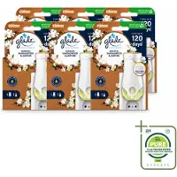 Glade 6 x - Houder Elektrische Olie - Sensual Sandelhout Jasmijn - Grootverpakking - Vaatwasstrips - Geurhouders - Geur - Geurhouders Elektrisch - Geurhouders Voor Huis - Geurhouders Sensueel