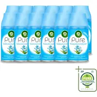 Air Wick 12 x Freshmatic - Luchtverfrisser Navulling - Pure Lentedauw - 250ml - Grootverpakking - Vaatwasstrips - Luchtverfrisser - Lentedauw - Natuurlijke Geur - Geurverspreider - Geurneutralisatie