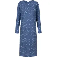 Mey Nachtjapon met lange mouwen Serie Polka Dreams Midnight Dust | Maat 48