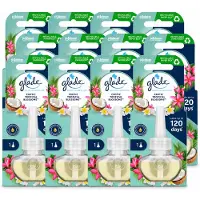 Glade 12 x - Navulling Elektrische Olie - Exotic Tropical Blossoms - Zonder Houder - Voordeelverpakking - 12 stuks