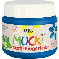 Mucki vingerverfpotje MUCKI, blauw, 150 ml