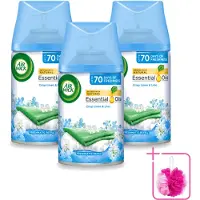 Air Wick 3 x - Luchtverfrisser Navulling - Fris Linnen & Lila - Automatische Spray - 250 ml - Bulkverpakking - Luchtverfrisser - Douchemop - Geurverspreider