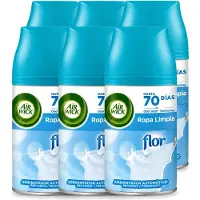 Air Wick 6 x - Luchtverfrisser Navulling - Bloem & Fris - Automatische Spray - 250 ml - Voordeelverpakking - 6 stuks