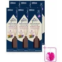 Glade 6 x - Geurstokjes Moment van Zen - Aromatherapie Geurverspreiding - 80 ml - Bulkverpakking - Geurstokjes - Douchemop - Aromatherapie