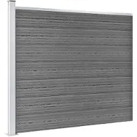 vidaXL Schuttingpanelenset 353x146 cm HKC bruin