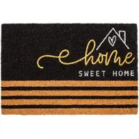 Hamat Ruco Glitter Home Sweet Home 40 x 60 cm - Kokosmat - Deurmat Binnen - Kokos Deurmat - Geïmplanteerd - Vinyl Onderzijde