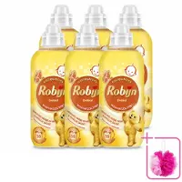 Robijn 6 x – Wasverzachter – Zwitsalgeur – 765 ml - Bulkverpakking - Wasverzachter - Douchemop - Babygeur
