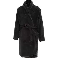 Howick Herenbadjas van pluche fleece met lange mouwen (Zwart)