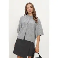 Neo Noir cardigan in relaxed fit met wol model 'Benutta'