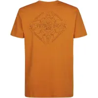 Petrol Industries Heren shirt m-3060-tsr618 2128 rusted amber