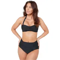 BE YOU Twist-bikini-top voor dames, op verschillende manieren te dragen (Zwart)