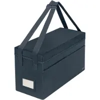 Leitz stoffen opbergtas met deksel grijs (L)