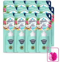 Glade 12 x – Sense & Spray Navulling – Exotic Tropical Blossoms – 18 ml - Bulkverpakking - Tropische geur - Douchemop - Bewegingssensor