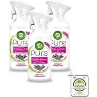 Air Wick 3 x Pure - Luchtverfrisser Spray - Essentiële Oliën - Lavendel - 250ml - Wasstrips - Luchtverfrisser - Lavendel - Essentiële Oliën - Ontspanning - Sfeer