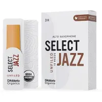 Daddario ORRS10ASX2S Organic Select Jazz Altsaxofoonriet, 2 Soft, 10-pack, Unfiled