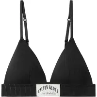 Calvin Klein Dames-bralette met driehoekige vorm zonder beugels (Zwart)