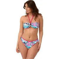 BE YOU Tropadellic bloemenprint sneldrogend bikinibroekje voor dames (Meerkleurige afdrukken)