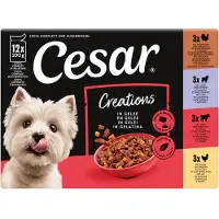 Cesar Hondenvoer Nat Pouch Creations Gelein Mix 12x100 gr