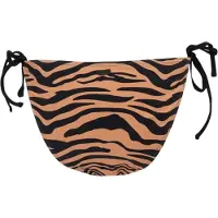SOULCAL Bikinibroekje voor dames met tijgerprint en strik aan de zijkant (Zwart/Bruin)