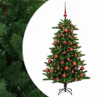 vidaXL Kunstkerstboom met Ballen 120 cm 150 LED's Warmwit