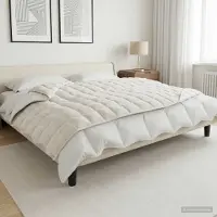 vidaXL Verzwaringsdeken Wit 135 x 200 cm 6 kg 100% Katoen 205T