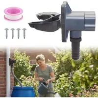 Famanu - Regenwaterverzamelaar voor Regenpijp 70-110 mm - Verzamel regenwater voor gebruik in een regenton - Zwart 1 stuk