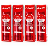 Colgate Max White Ultra Deep Clean Tandpasta – 4 x 75 ml – Whitening Tandpasta – Wittere Tanden in 3 Dagen